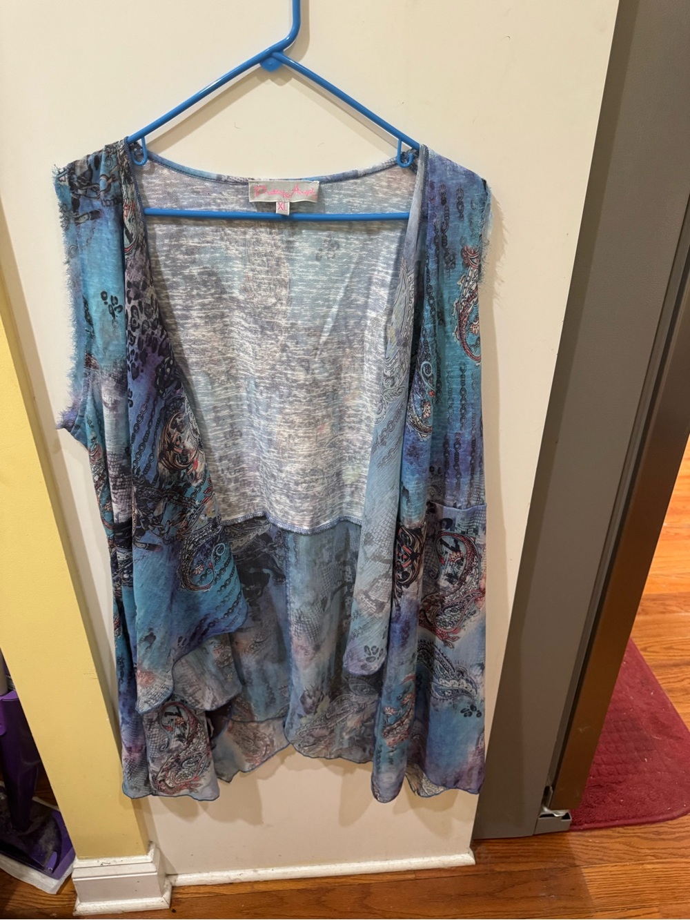 Pretty Angel Blue Heather Open Front Cardigan